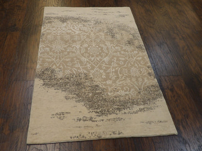 Modern Tibetan Sari Night Design rug corner detail