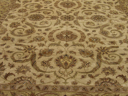 Back of Kashan hand-knotted rug