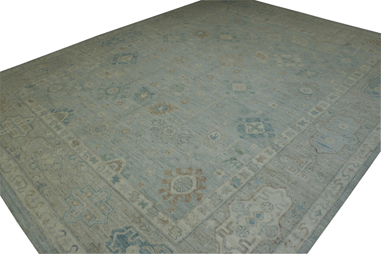Full view of Oushak Wash Chobi rug