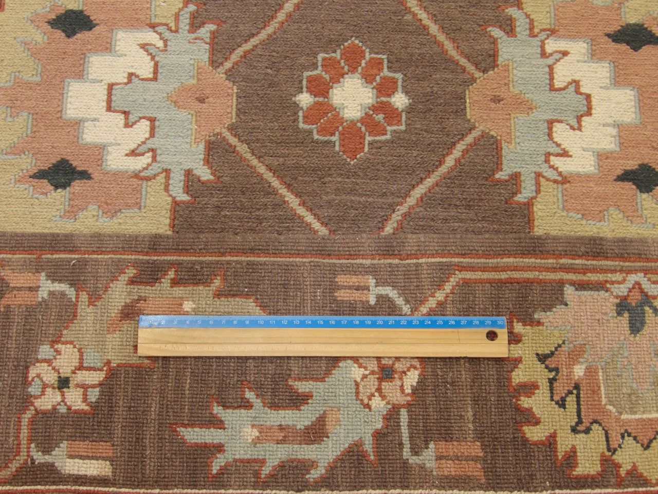 Full view of Ziegler Soumak flat weave hand-knotted runner