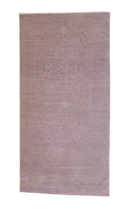 Oushak Bamiyan hand-knotted wool rug in Pink, full view