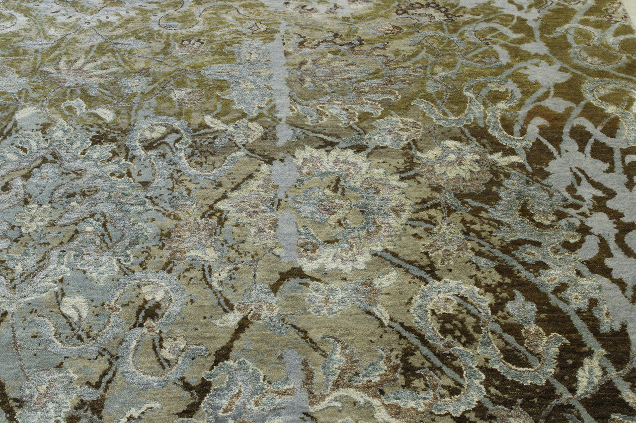 Modern Abstract Design rug corner detail