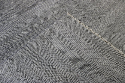 Back of Modern Grass Design hand-knotted rug