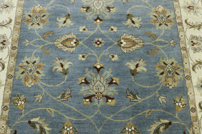 Back of Oushak Indo Ziegler hand-knotted rug