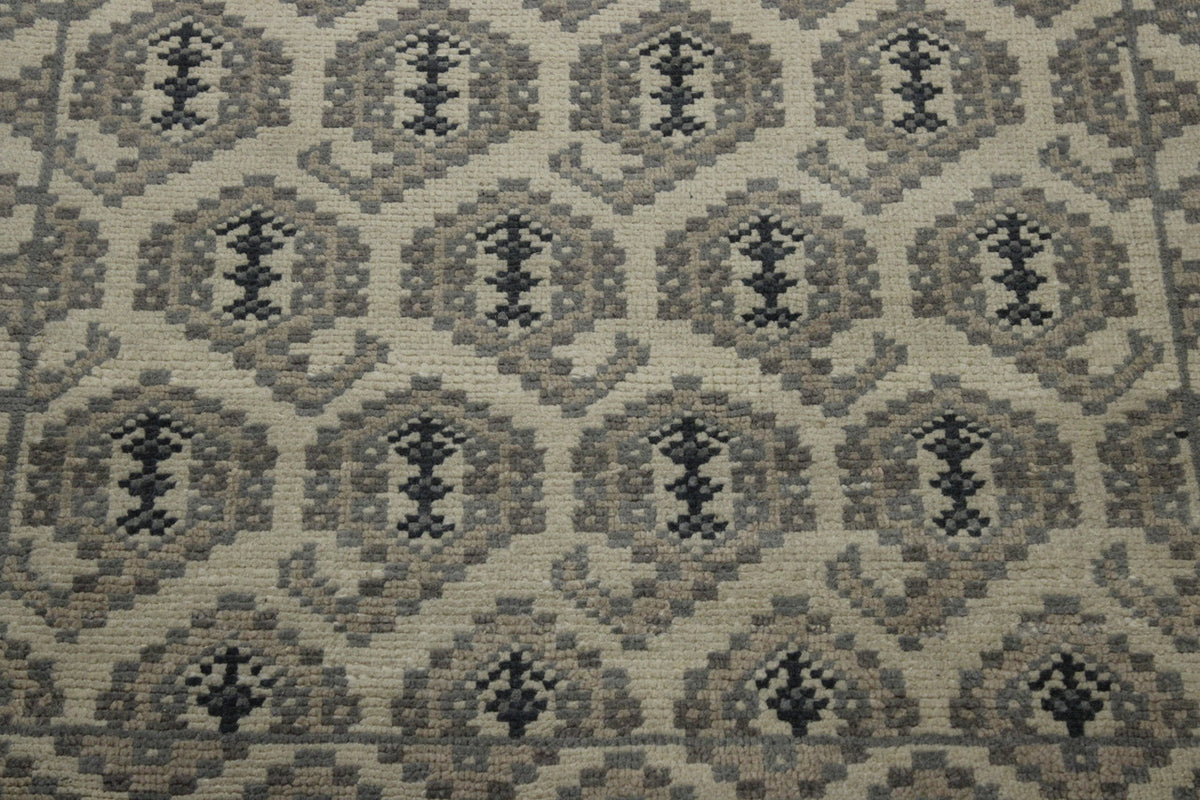 Close-up of wool pile, Beige rug