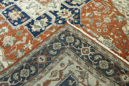 Tribal Heriz pattern detail