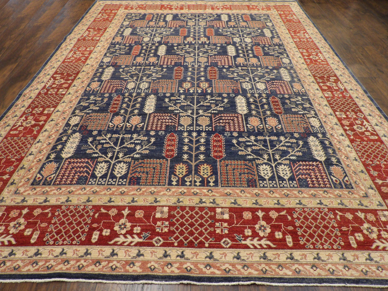 Fine Chobi Ziegler Natural Dye rug corner detail