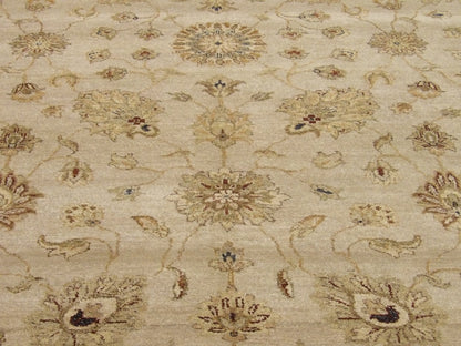 Back of Agra Ziegler hand-knotted rug