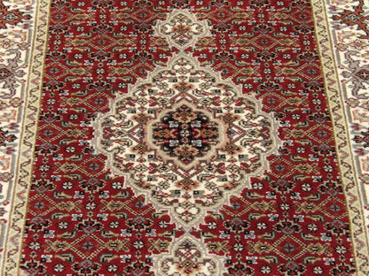 Back of Fine Persian Tabriz hand-knotted rug
