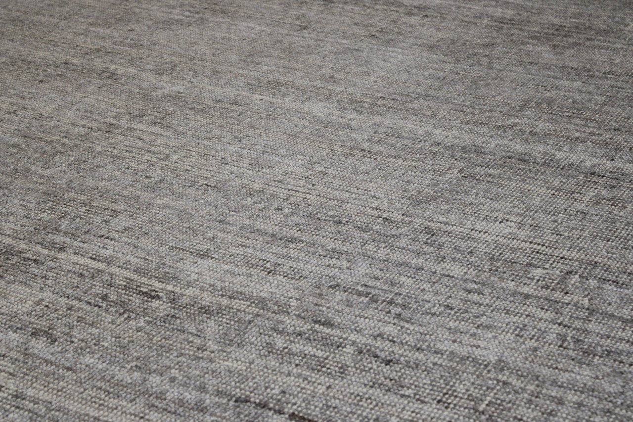 Close-up of wool pile, Blue & Gray rug