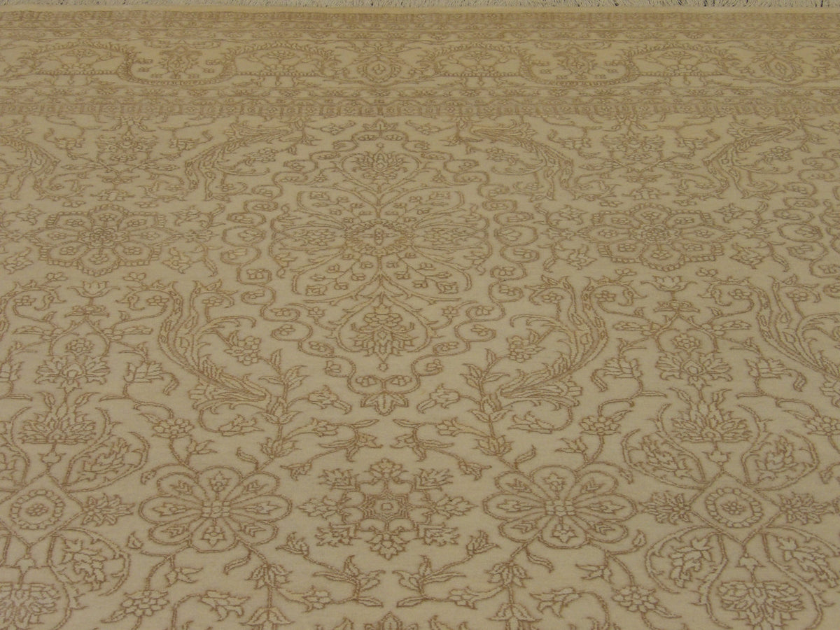 Back of Fine Persian Farhan hand-knotted rug