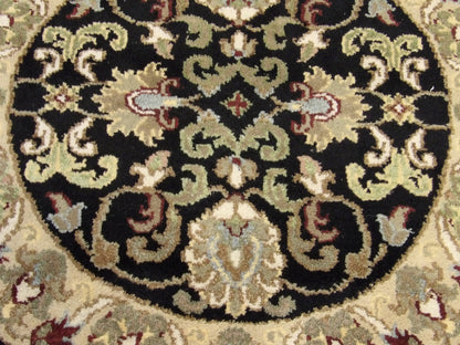 Persian Kashan rug border detail