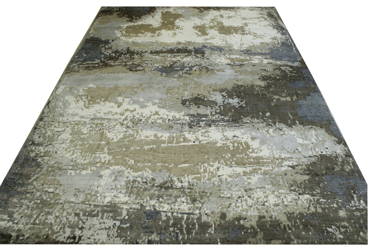 Full view of Modern Abstract Broken Design rug