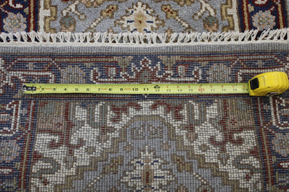 Back of Tribal Indo Heriz hand-knotted rug