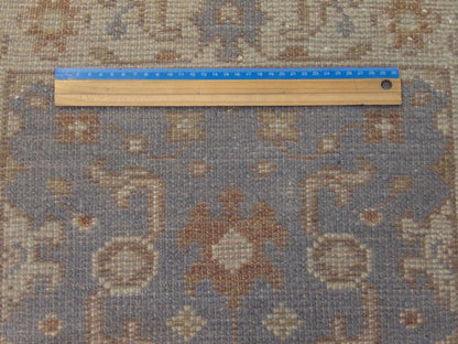 Blue & Beige Turk Oushak Wash rug in room setting
