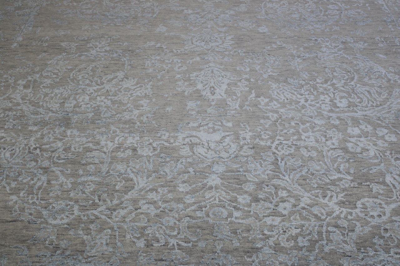 Full view of Transitional Abstract Broken Design rug