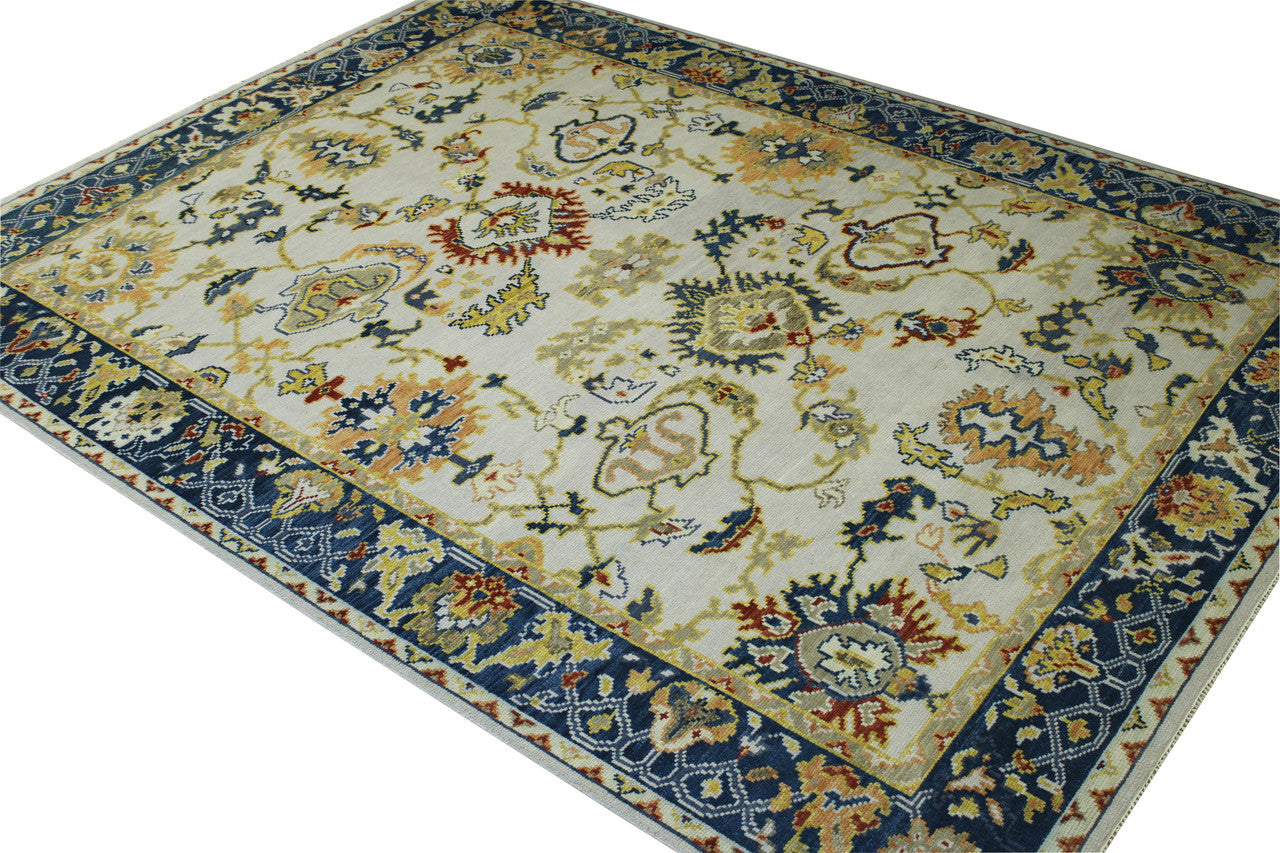 Full view of Oushak Colorful Ziegler rug