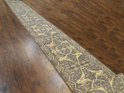 Full length view of Oushak runner