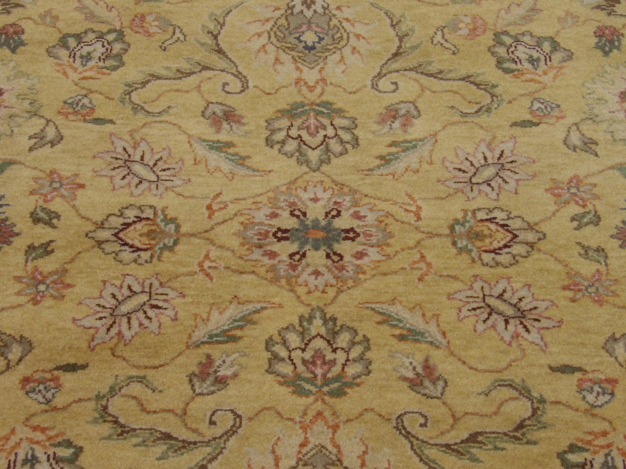 Back of Persian Kashan hand-knotted rug