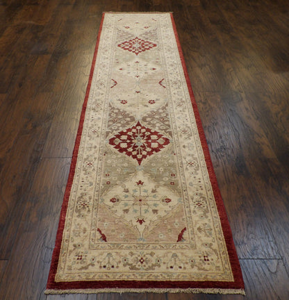 Oushak Chobi Natural Dye rug corner detail