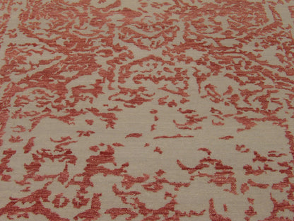 Back of Modern Broken High Low hand-knotted rug