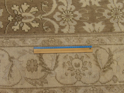 Brown & Beige Turk Oushak Wash rug in room setting