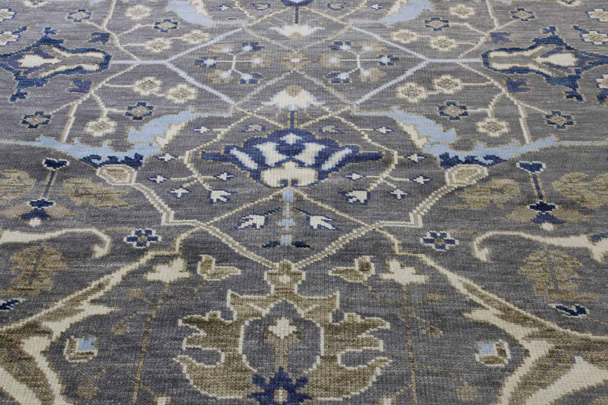 Full view of Oushak Colorful Ziegler rug