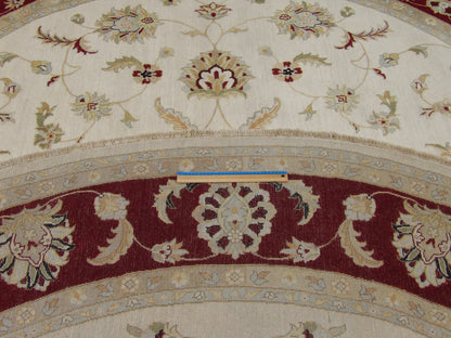 Ziegler Oushak / Peshawar hand-knotted wool rug in Beige, 10'0" x 10'0", SKU w11421