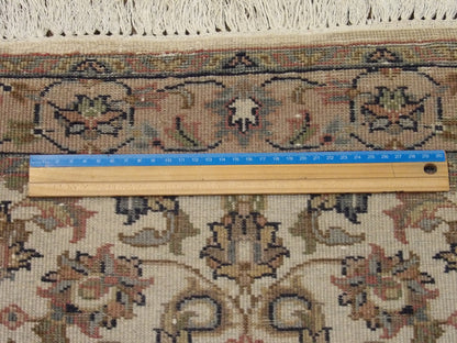 Beige & Pink Fine Persian Bidjar rug in room setting