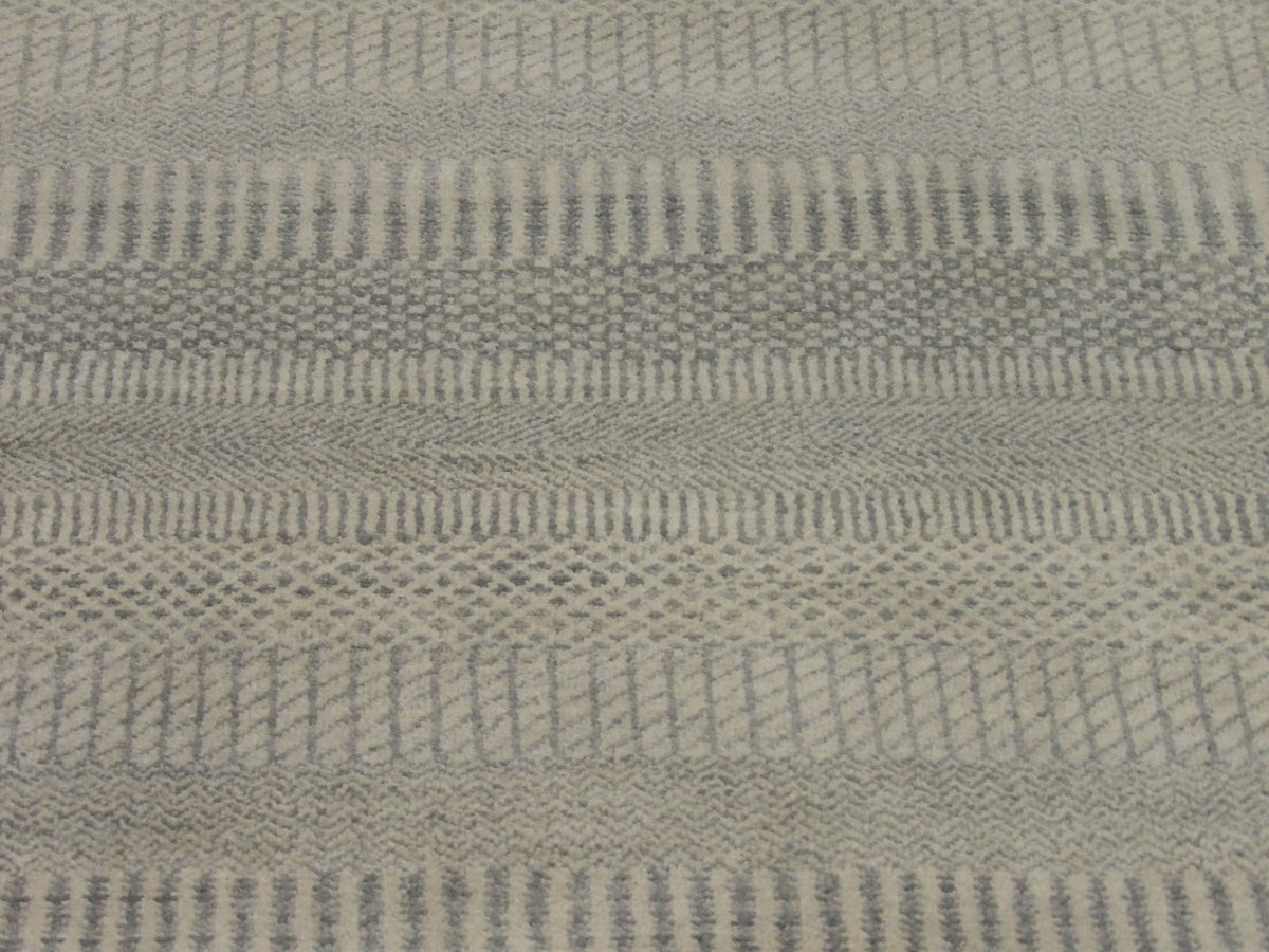 Wool texture close-up, green and gray grass design runner