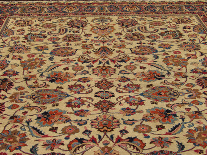 Back of Persian Semi Antique Khorasan hand-knotted rug