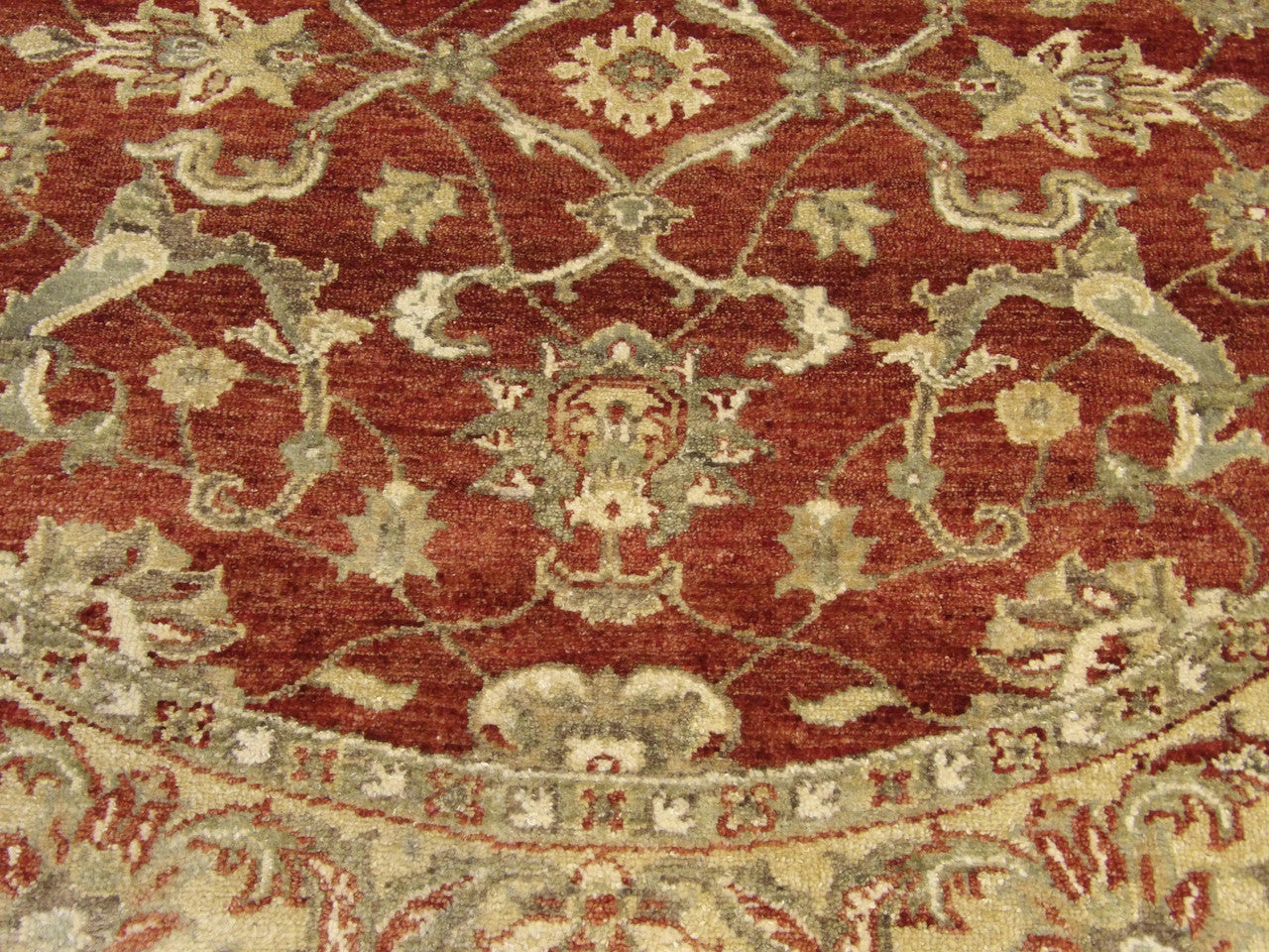 Jaipur Kashan rug border detail