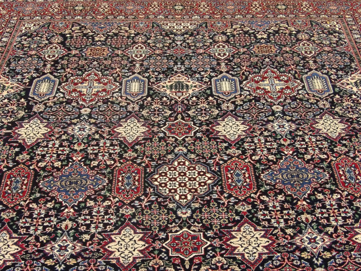 Back of Haji Jalili hand-knotted rug
