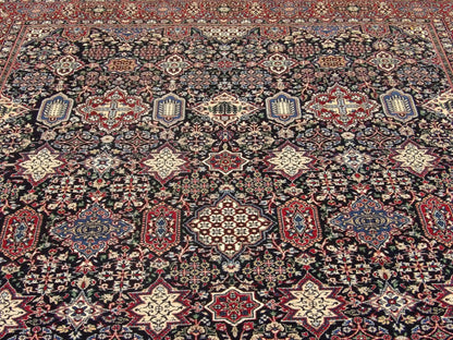 Back of Haji Jalili hand-knotted rug