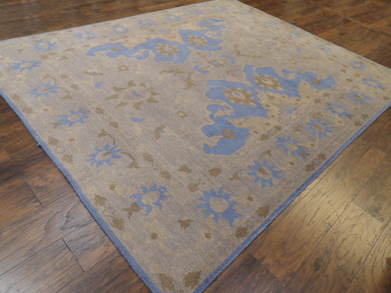 Oushak pattern detail, overdye finish