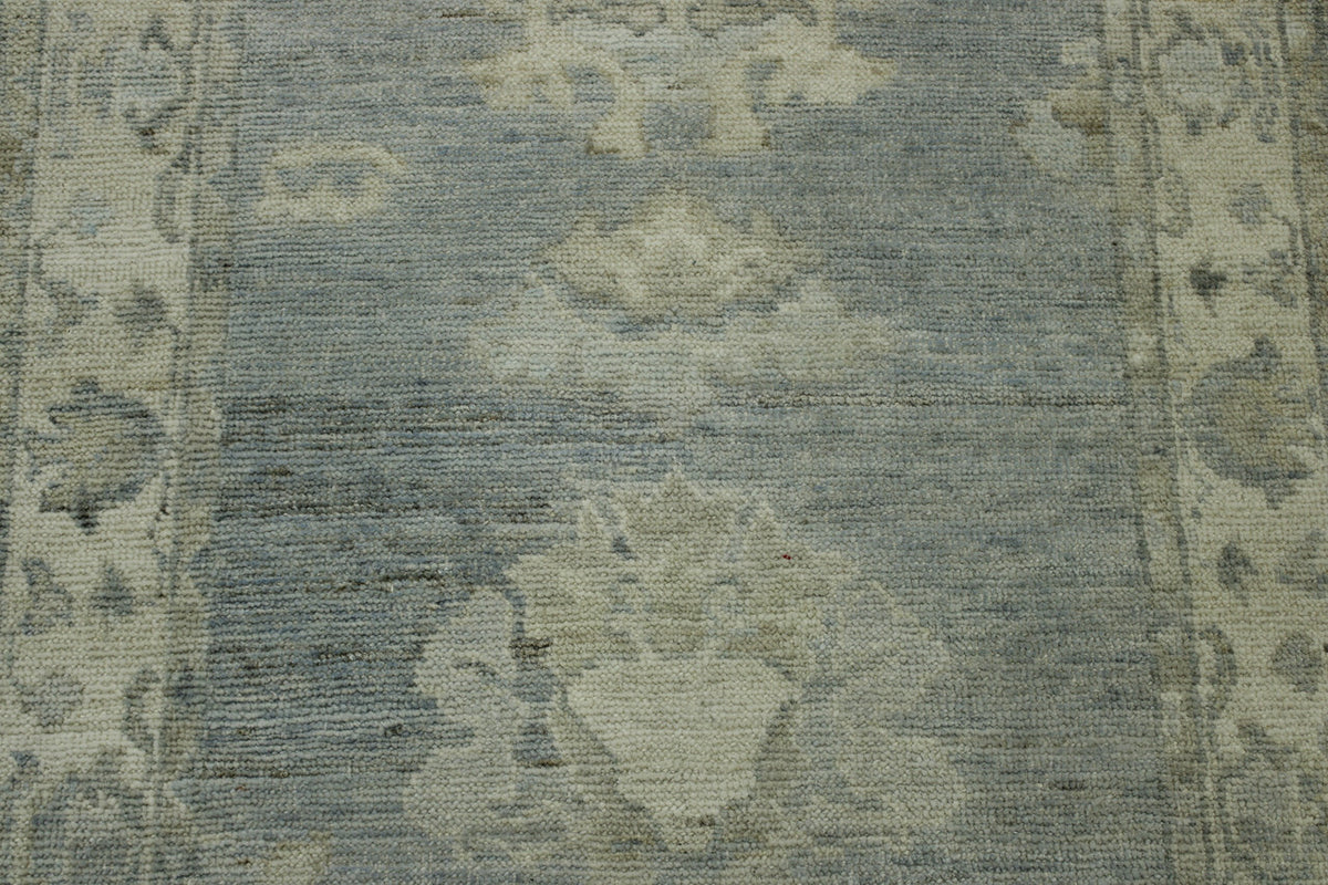 Back of Oushak Wash Chobi hand-knotted rug