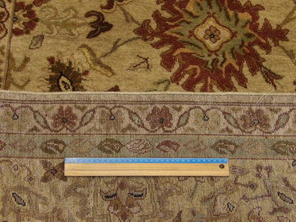 Full room view of Ziegler tie-dye hand-knotted rug