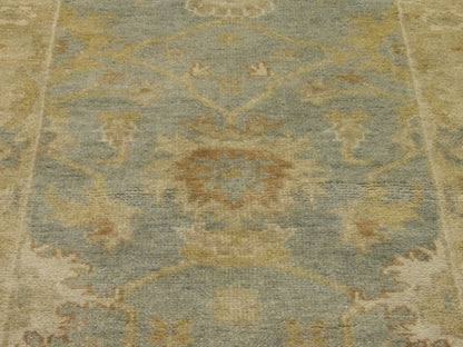 Back of Turk Oushak Wash Natural Dye hand-knotted rug