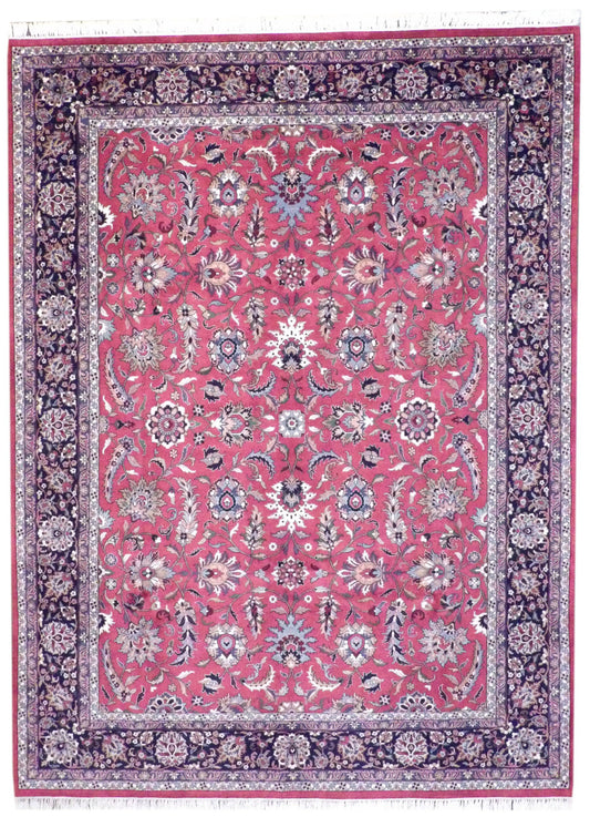 Fine Persian Kashan 9'0"x12'0" Hand-knotted Rug -con3