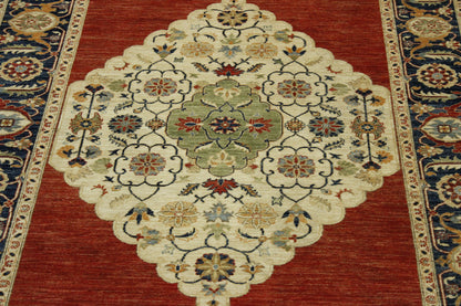 Tribal Fine Sherapi rug corner detail