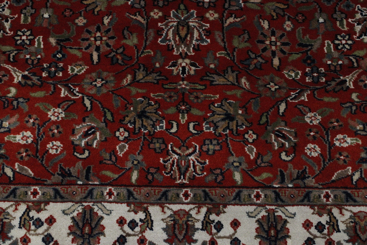 Back of Traditional Mahal Design hand-knotted rug