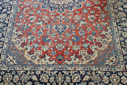 Full view of Traditional Antique Tabriz rug