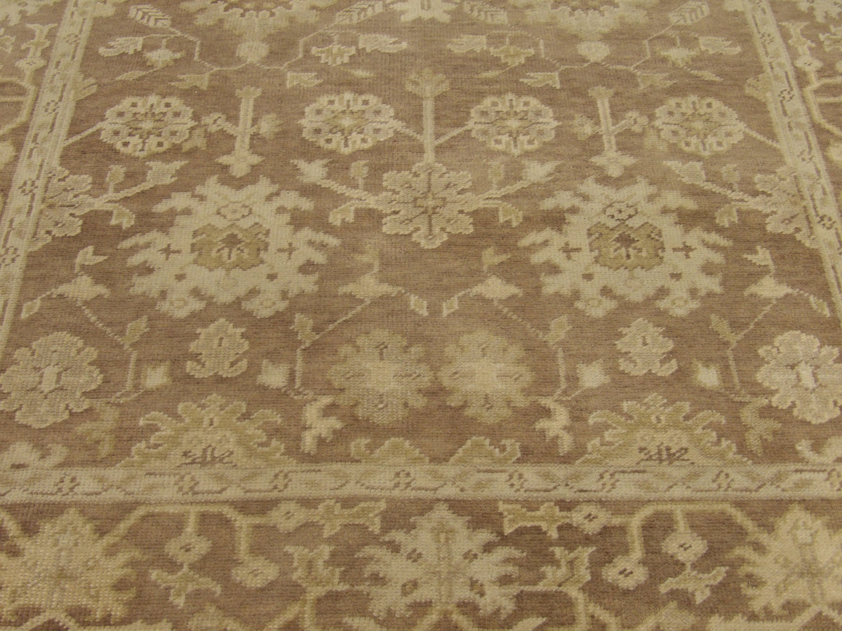 Oushak rug border detail