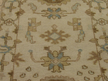 Back of Turk Oushak Natural Dye hand-knotted rug