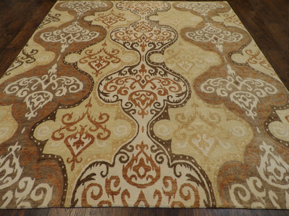 Nepalese Damask Design rug corner detail