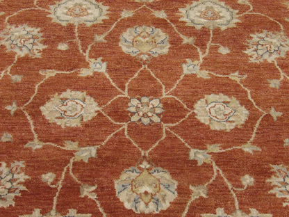 Back of Indo Chobi Natural Dye hand-knotted rug