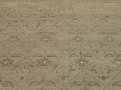Back of Turk Anatolian Oushak Wash hand-knotted rug
