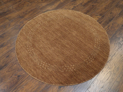 Gabbeh pattern detail, brown rug