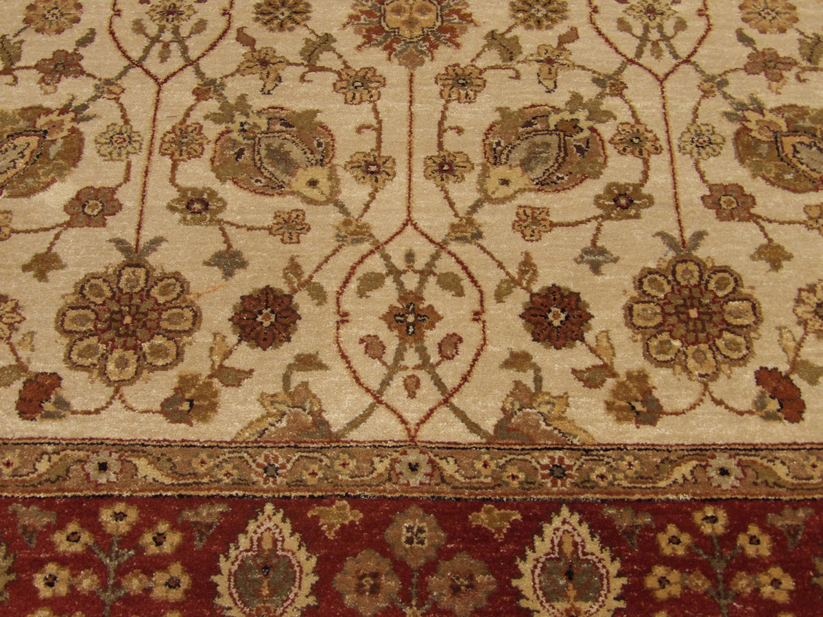 Chobie Antique hand-knotted wool rug in Beige, 6'0" x 9'0", SKU W919