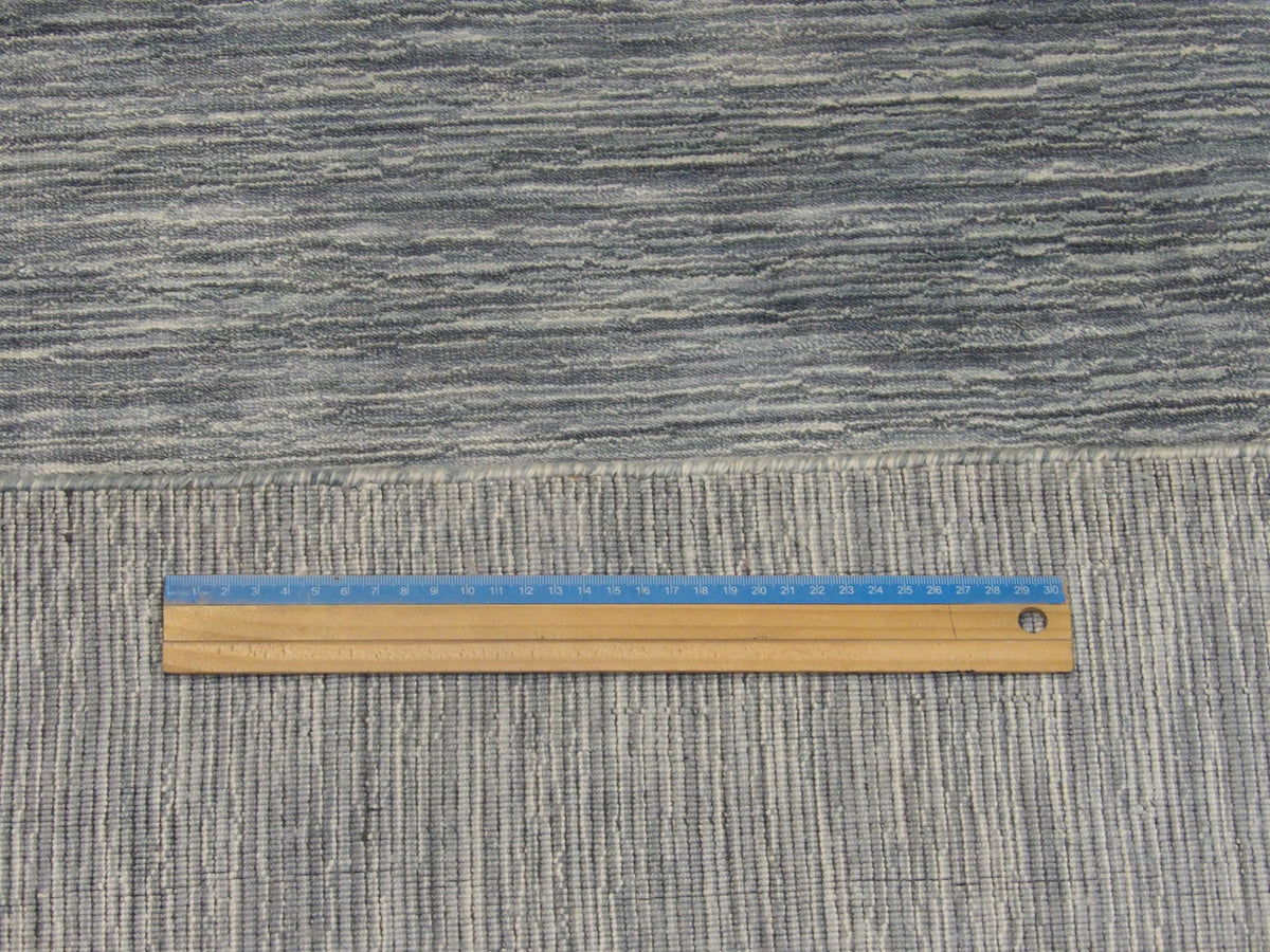 Blue & Gray Contemporary Silky Plain Tie Dye Design rug in room setting